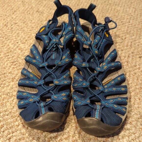 Keen Whisper Sandals Womens 9.5 Blue Waterproof Hiking Closed Toe Outdoor - Picture 2 of 7